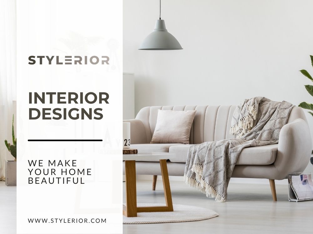 Branded cover image for Stylerior’s About page featuring modern interior design with neutral tones and soft textures.