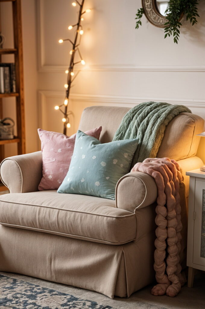 Design your retreat with comfy seating and smart lighting to support both relaxation and daily use.