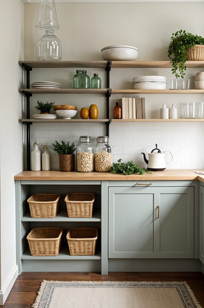 Embracing open shelving as a lifestyle shapes how you organize, style, and interact with everyday items.